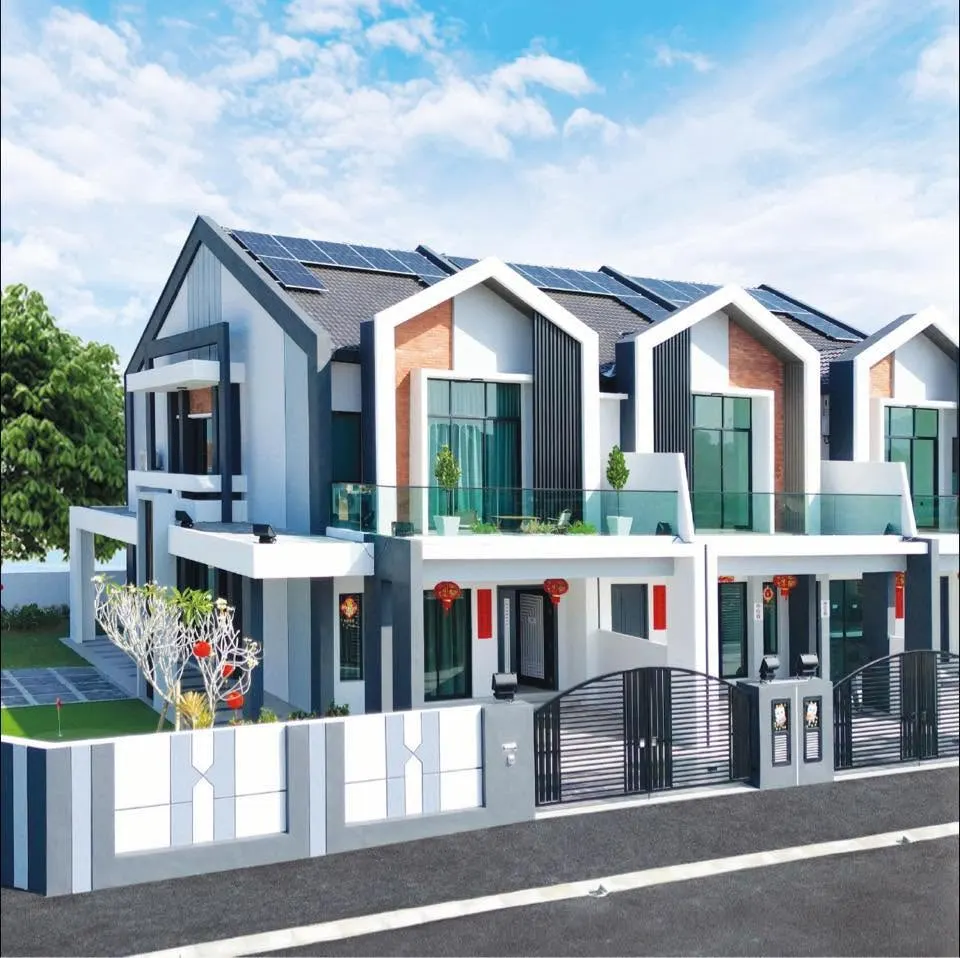 Lex Living freehold double-storey terrace facade, Botani Ipoh
